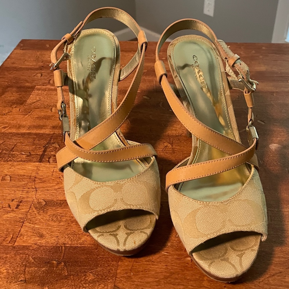 Coach signature sandal